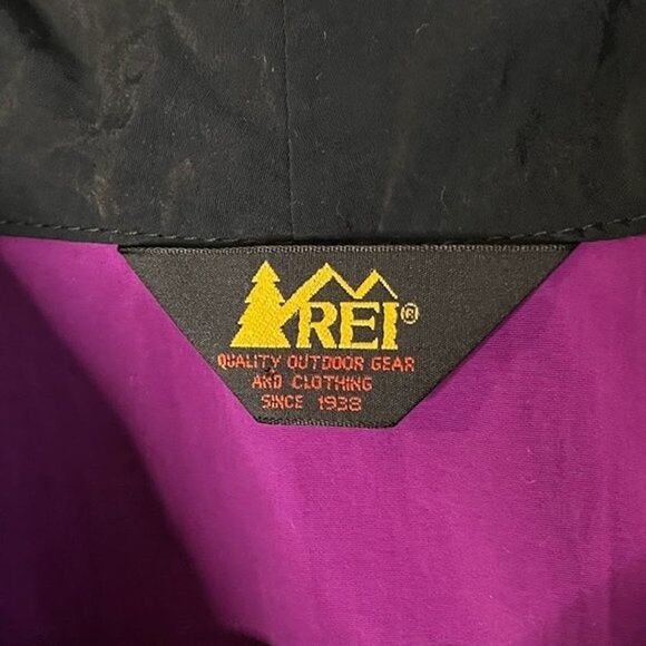 Vintage REI Jacket Men's Purple Full Zip Jacket - Picture 2 of 5